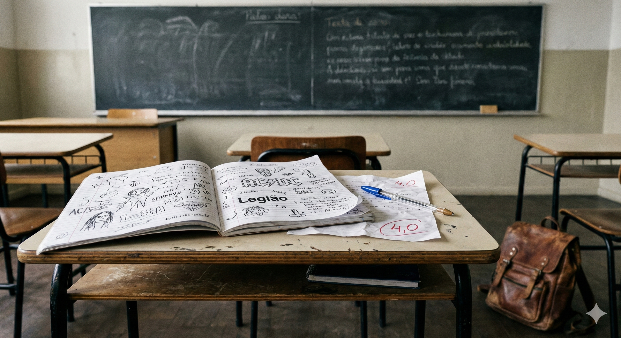 Três Anos, Um Caderno, Nenhuma Anotação: Minha Estratégia Caótica para Sobreviver ao Ensino Médio